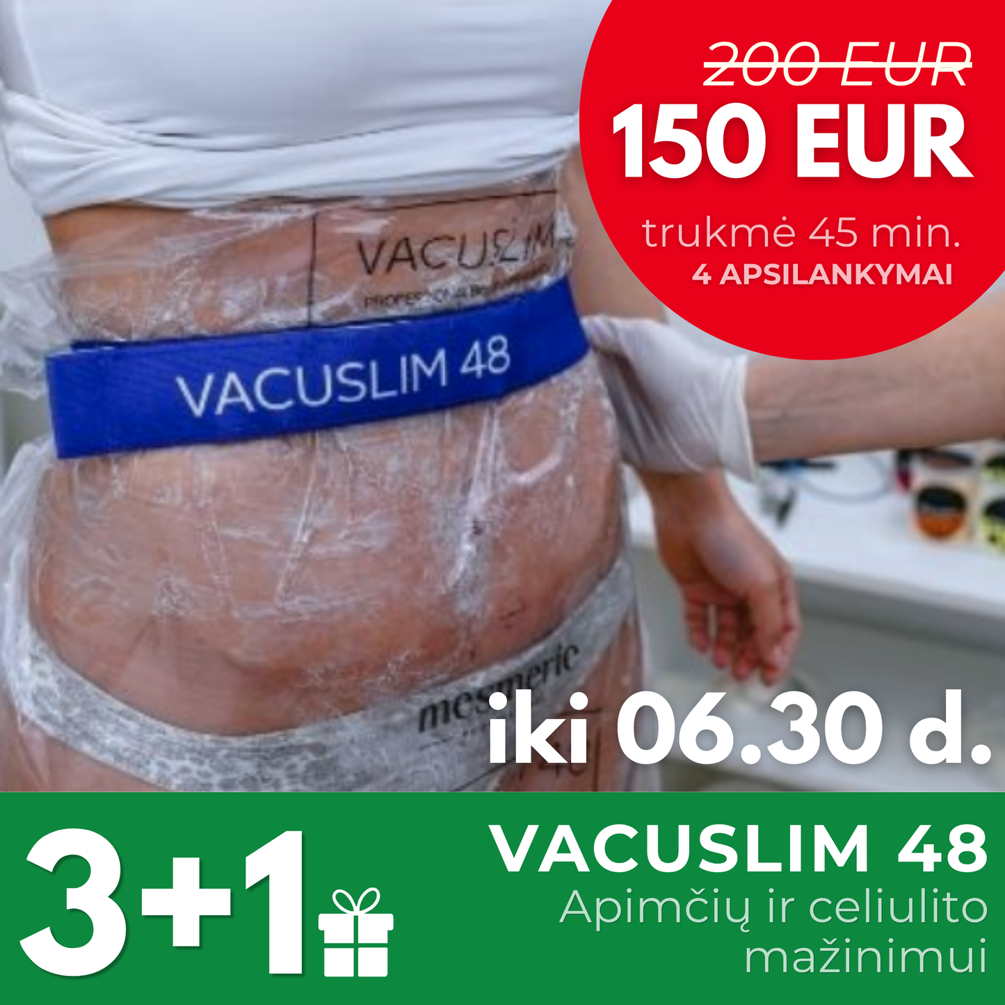 Kūno formavimo procedūra VACUSLIM 48