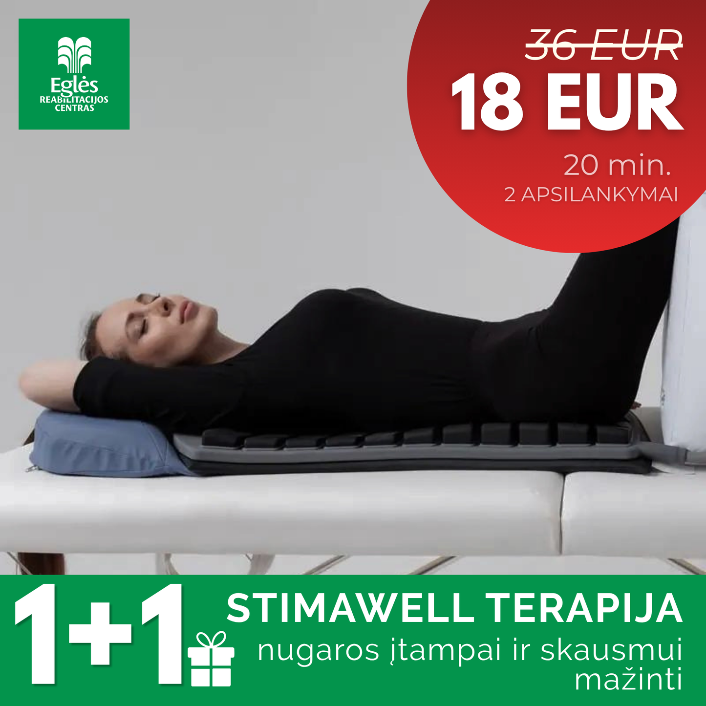 1+1 Stimawell terapija nugaros skausmui