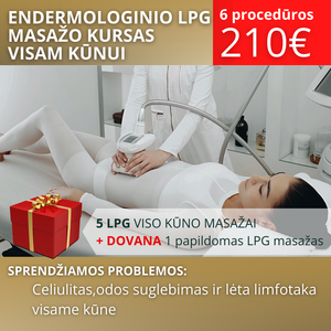 LPG masažo kursas visam kūnui + DOVANA