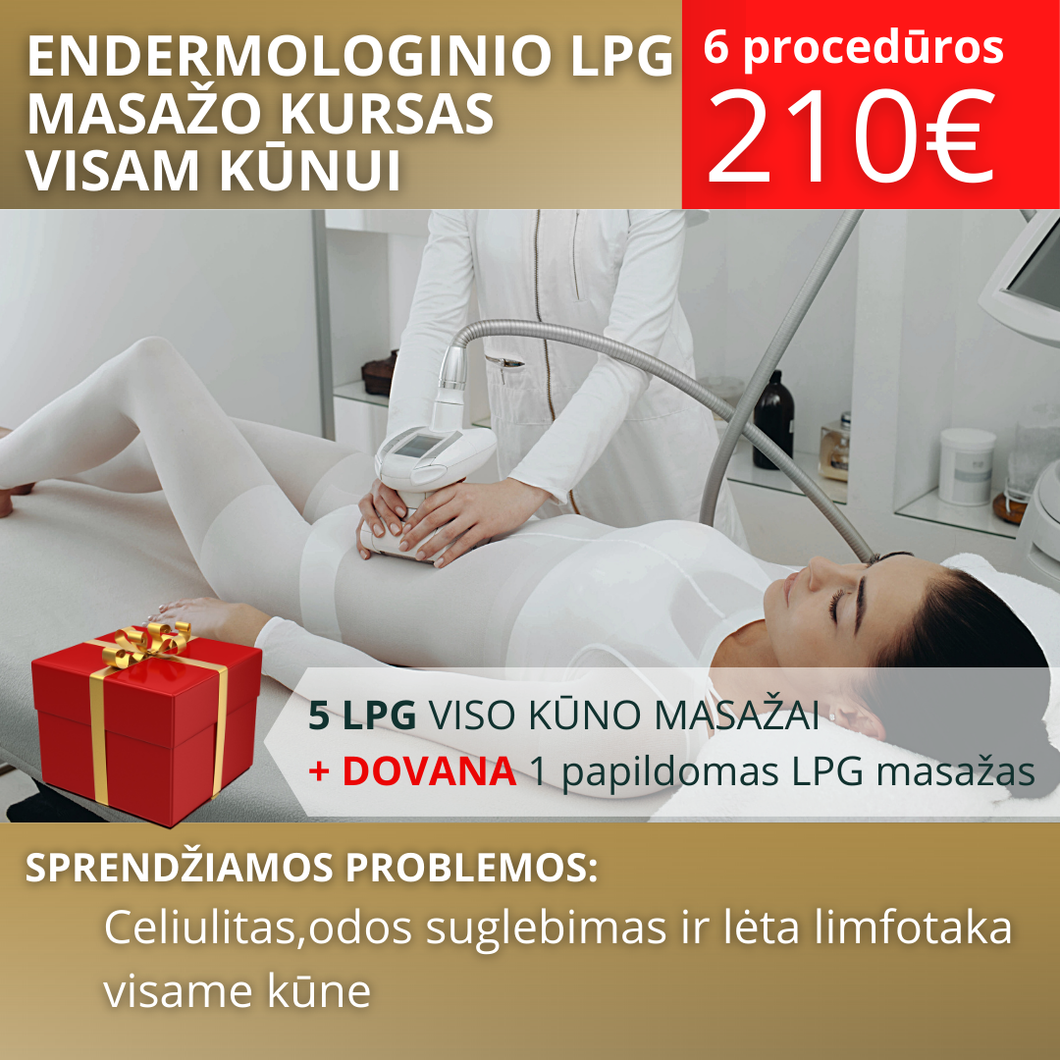 LPG masažo kursas visam kūnui + DOVANA