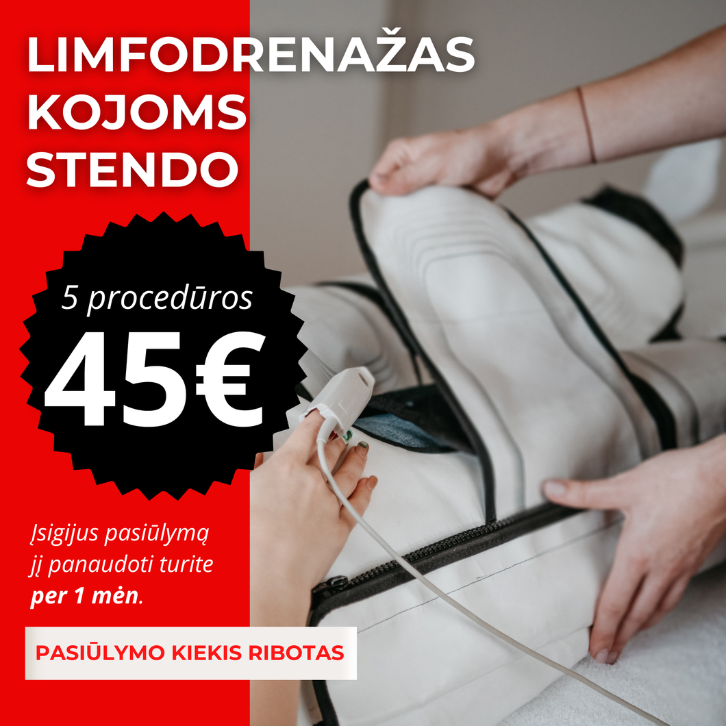 Lengvos kojos be skausmo – STENDO limfodrenažas