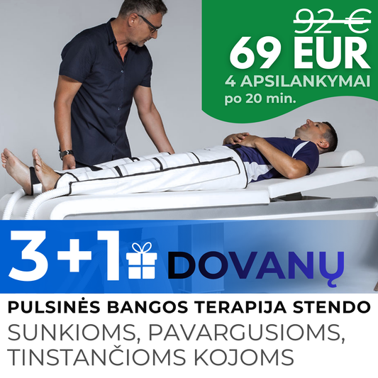 PULSINĖS BANGOS TERAPIJA STENDO KOJOMS